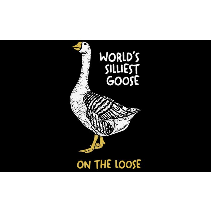 Funny WorldS Silliest Goose On The Loose Bumper Sticker