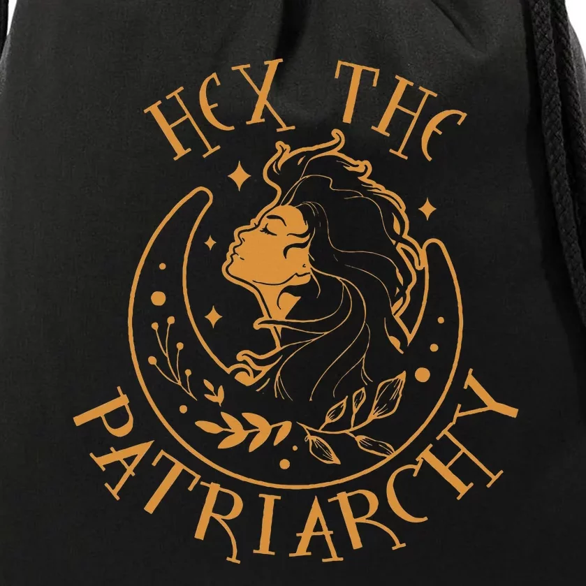 Feminist Witch Smash The Patriarchy Hex The Patriarchy Drawstring Bag