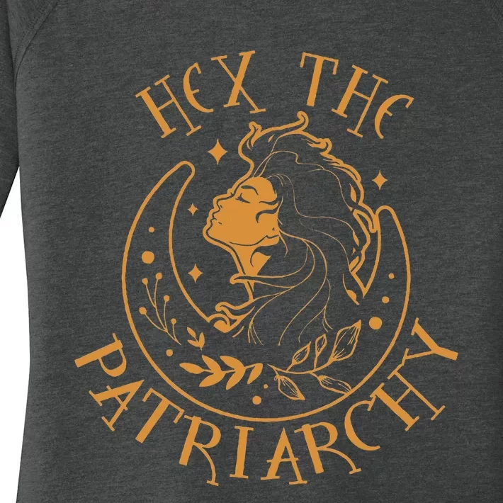 Feminist Witch Smash The Patriarchy Hex The Patriarchy Women's Perfect Tri Tunic Long Sleeve Shirt