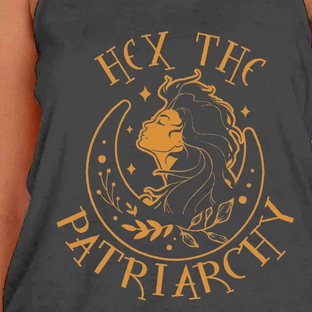 Feminist Witch Smash The Patriarchy Hex The Patriarchy Women's Knotted Racerback Tank