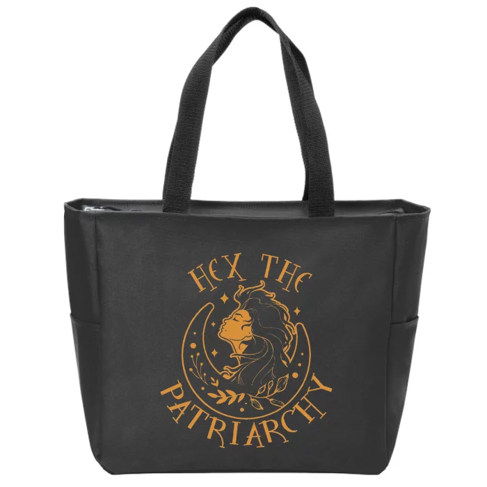 Feminist Witch Smash The Patriarchy Hex The Patriarchy Zip Tote Bag