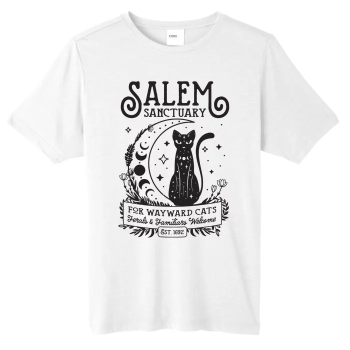 Funny Witch Salem Home For Wayward Black Cats 1692 Halloween ChromaSoft Performance T-Shirt