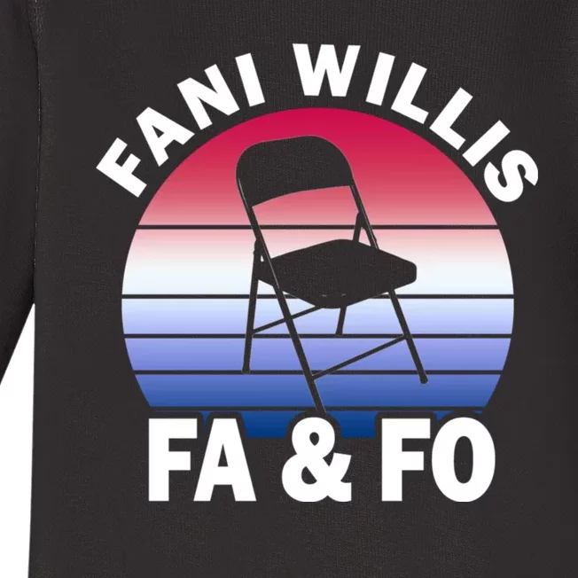 Fani Willis Says Fuck Around & Find Out Baby Long Sleeve Bodysuit