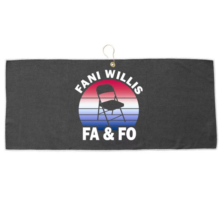 Fani Willis Says Fuck Around & Find Out Large Microfiber Waffle Golf Towel