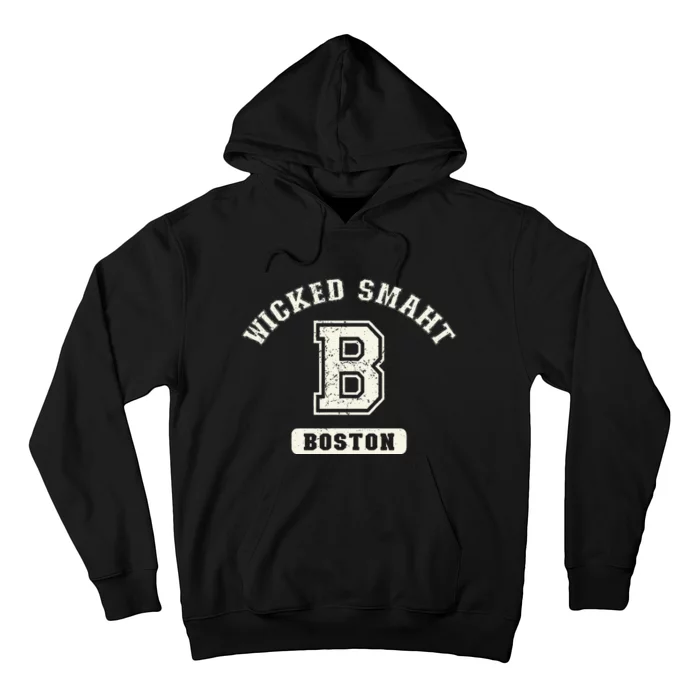 Funny Wicked Smaht Boston Massachusetts Hoodie