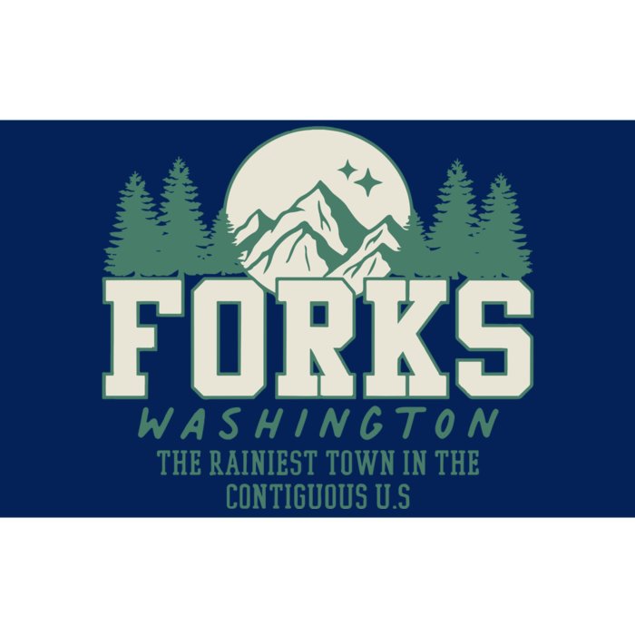 Forks Washington Twilight Inspired Retro Vintage Aesthetic Bumper Sticker