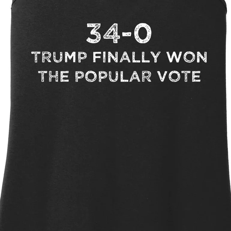 Finally Won The Popular Vote 340 Trump 2024 Ladies Essential Tank