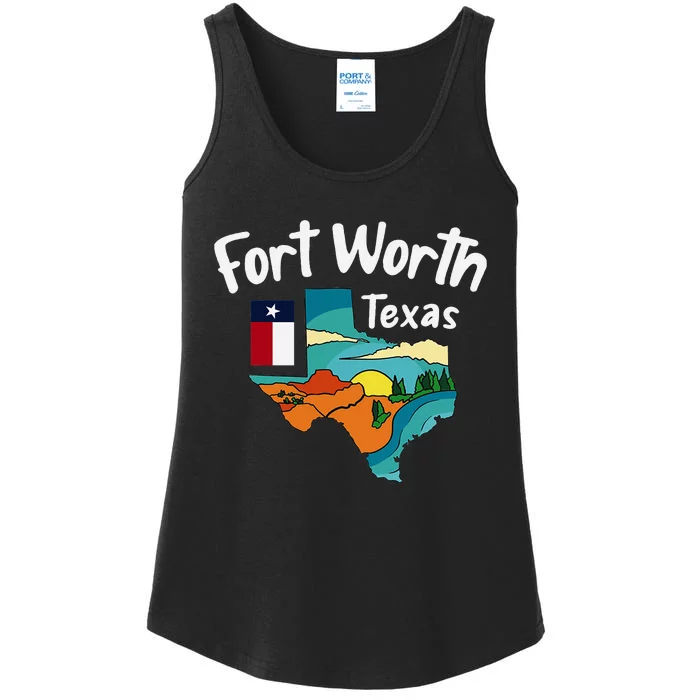 Fort Worth Texas Ladies Essential Tank