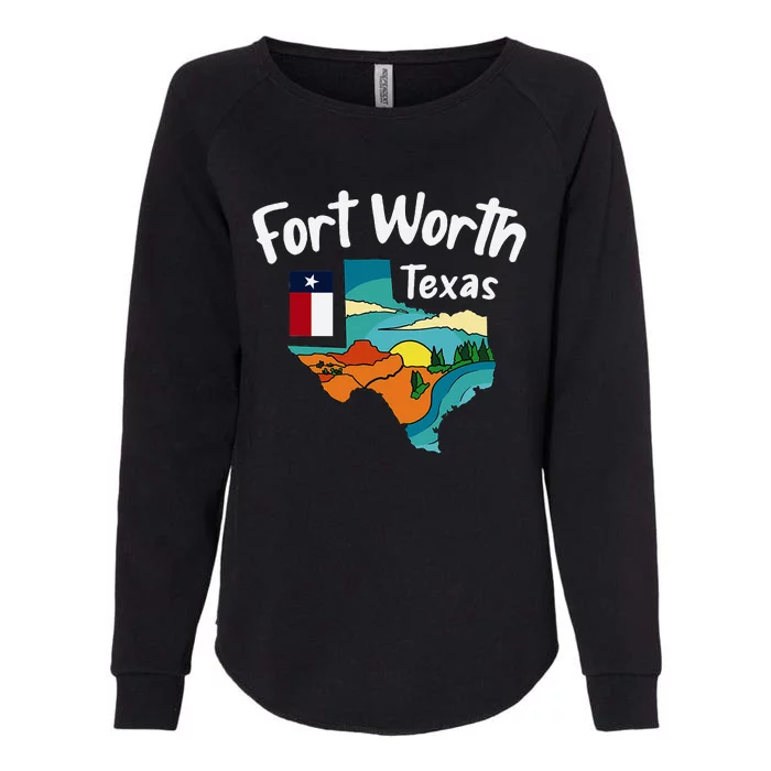 Fort Worth Texas Womens California Wash Sweatshirt