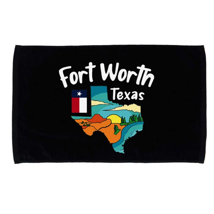 Fort Worth Texas Microfiber Hand Towel