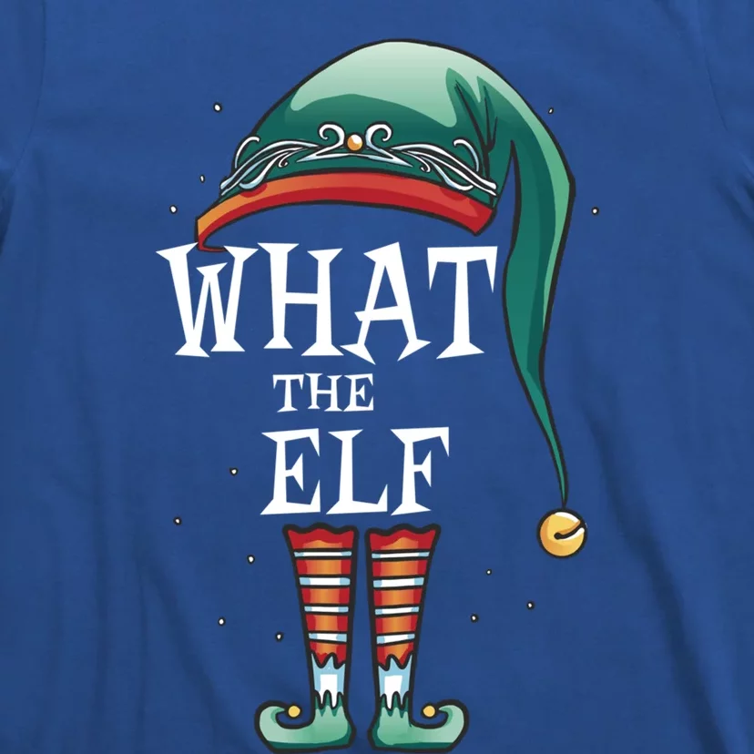 Funny What The Elf Costume Family Matching Christmas Funny Gift T-Shirt