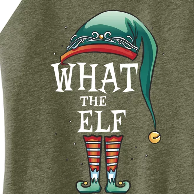 Funny What The Elf Costume Family Matching Christmas Funny Gift Women’s Perfect Tri Rocker Tank