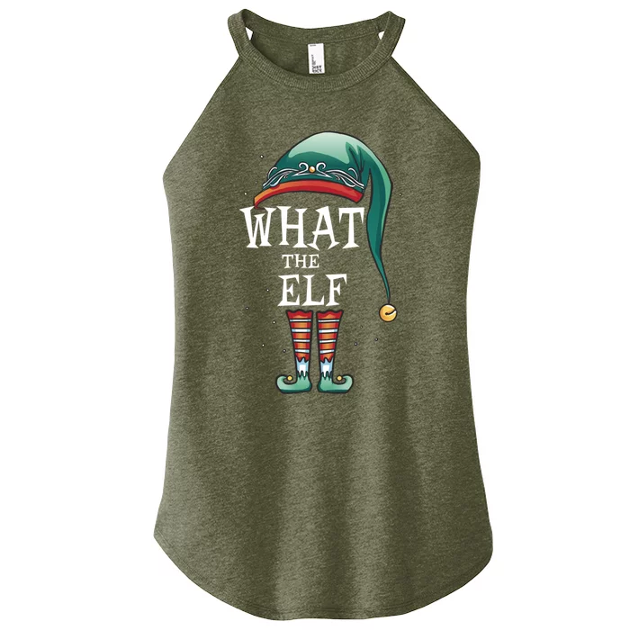 Funny What The Elf Costume Family Matching Christmas Funny Gift Women’s Perfect Tri Rocker Tank