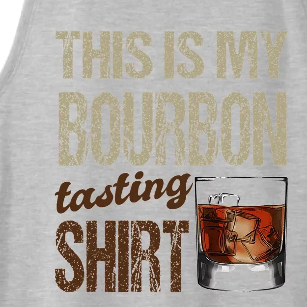 Funny Whiskey This Is My Bourbon Tasting Ladies Tri-Blend Wicking Tank