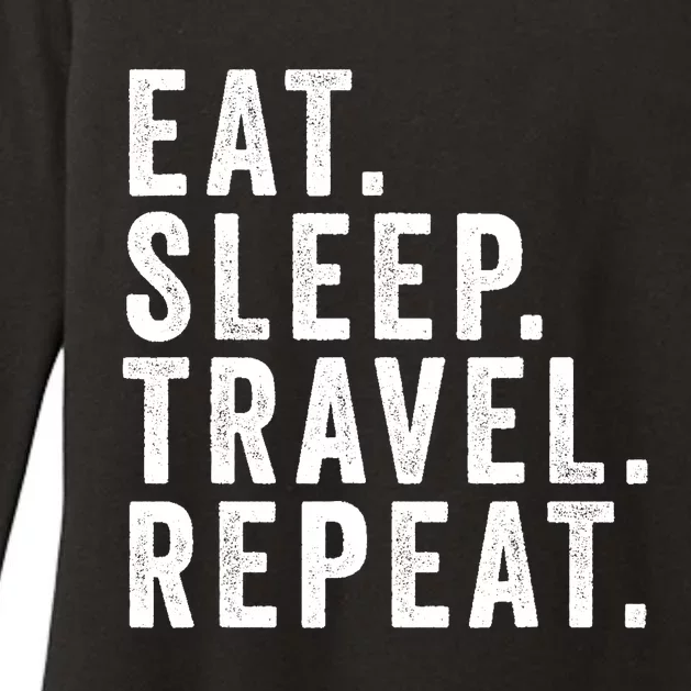 Funny World Traveler Agent Travel Adventure Traveling Gift Womens CVC Long Sleeve Shirt