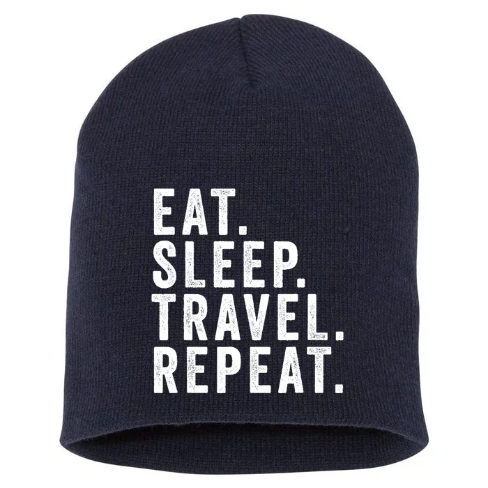 Funny World Traveler Agent Travel Adventure Traveling Gift Short Acrylic Beanie