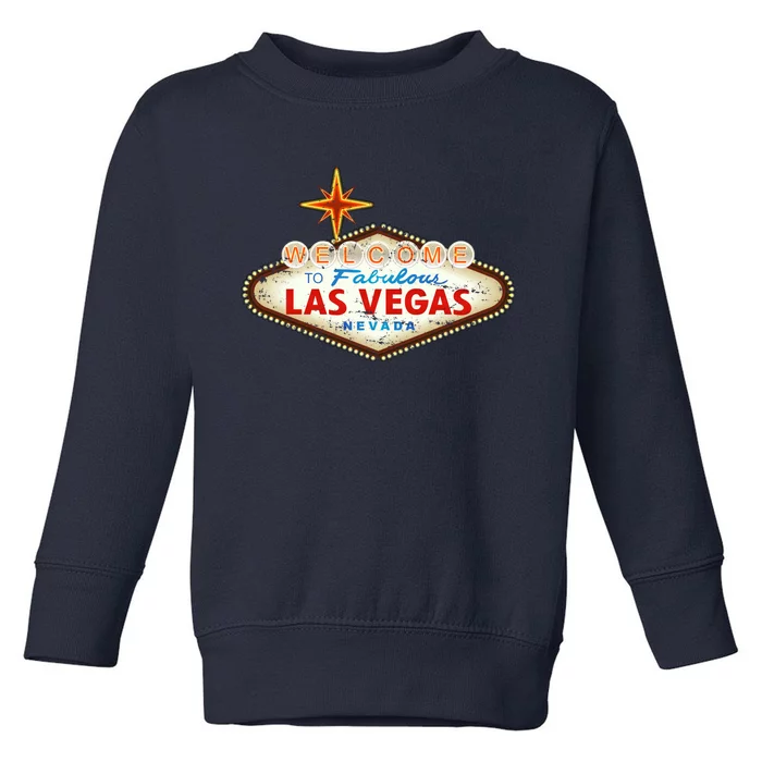 Funny Welcome To Las Vegas Classic Sign Toddler Sweatshirt