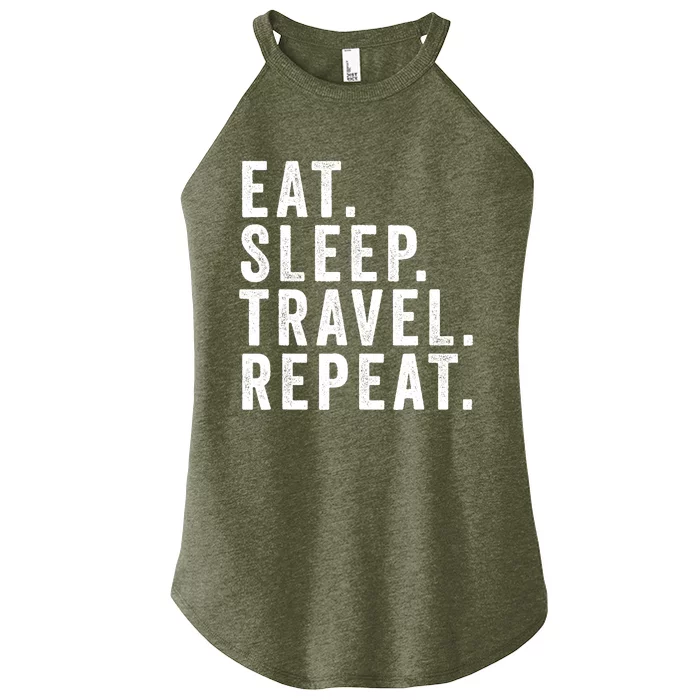 Funny World Traveler Agent Travel Adventure Traveling Gift Women’s Perfect Tri Rocker Tank