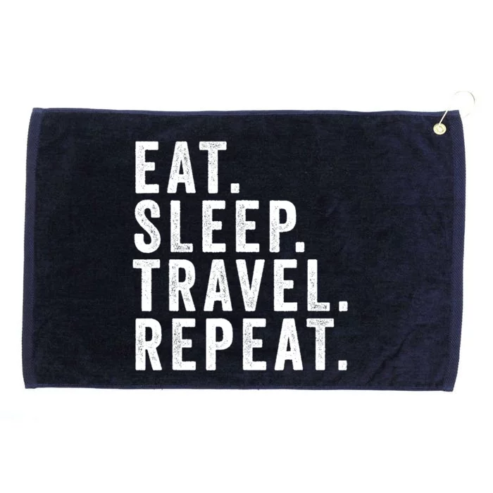 Funny World Traveler Agent Travel Adventure Traveling Gift Grommeted Golf Towel