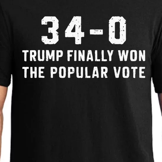 Finally Won The Popular Vote 340 Trump 2024 Convicted Felon Pajama Set