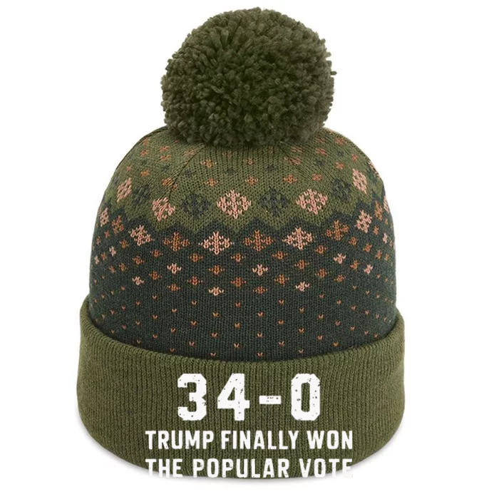 Finally Won The Popular Vote 340 Trump 2024 Convicted Felon The Baniff Cuffed Pom Beanie