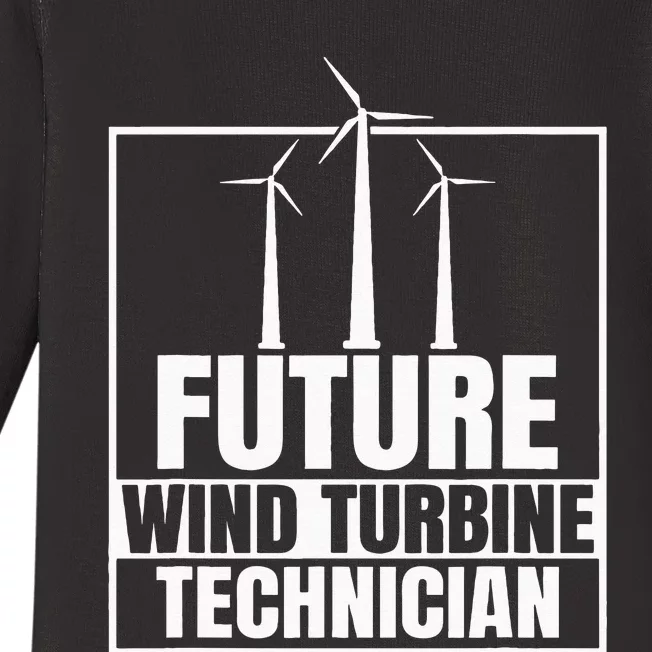 Future Wind Turbine Technician Windmill Baby Long Sleeve Bodysuit