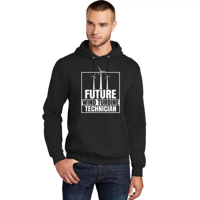 Future Wind Turbine Technician Windmill Tall Hoodie