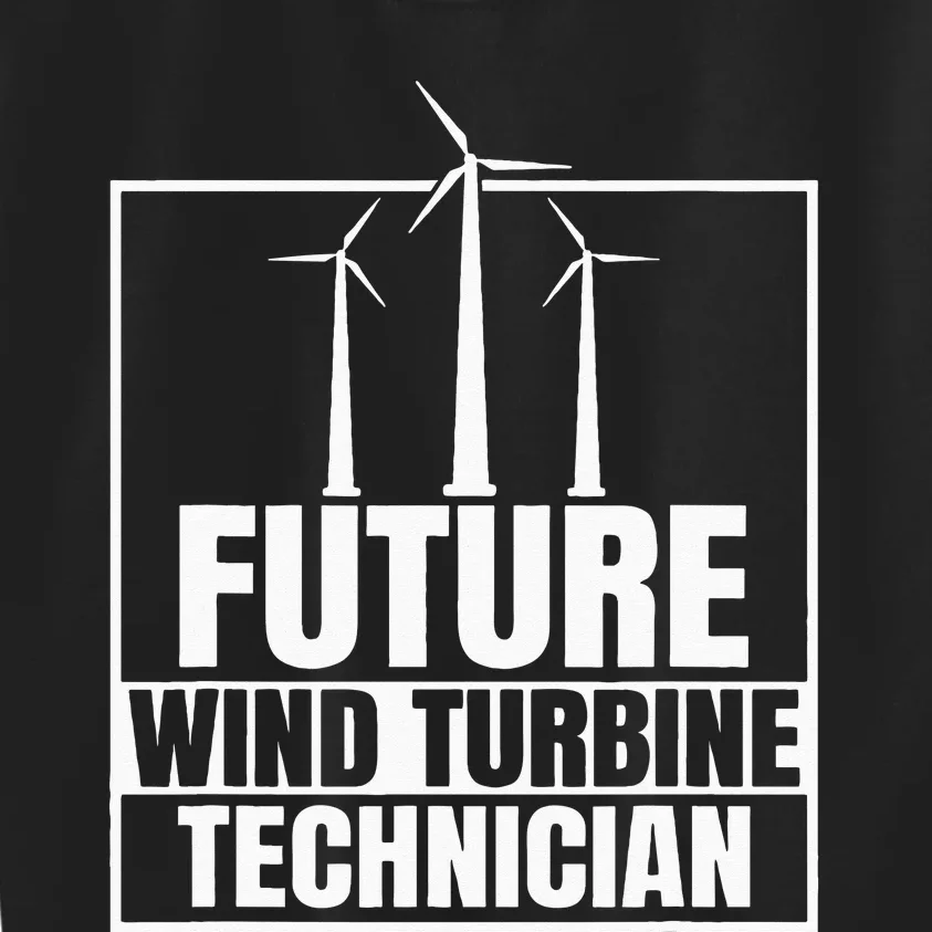 Future Wind Turbine Technician Windmill Kids Sweatshirt