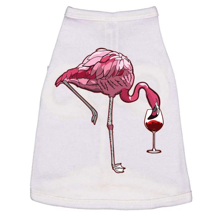 Flamingo Wine Tasting Humor Drinking Doggie Tank