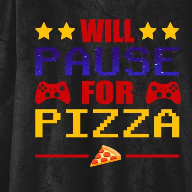 Funny Will Trace For Pizza Video Games Gift Hooded Wearable Blanket