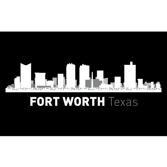 Fort Worth Texas Skyline Bumper Sticker