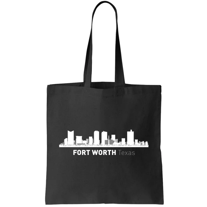 Fort Worth Texas Skyline Tote Bag