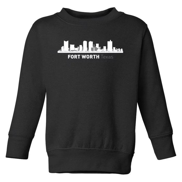 Fort Worth Texas Skyline Toddler Sweatshirt