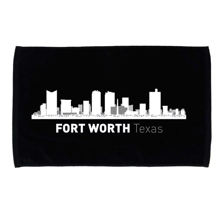 Fort Worth Texas Skyline Microfiber Hand Towel