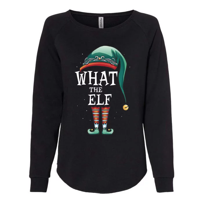 Funny What The Elf Costume Family Matching Christmas Great Gift Womens California Wash Sweatshirt