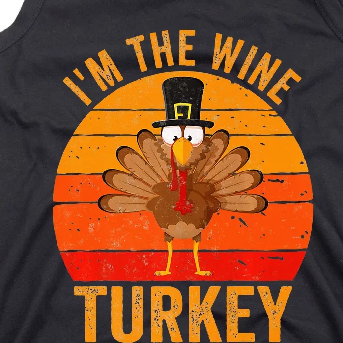 Funny Wine Turkey Thanksgiving Family Matching Tank Top