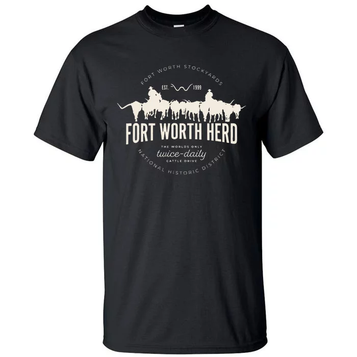 Fort Worth Texas Stockyards And Rodeo Cowboy Tall T-Shirt