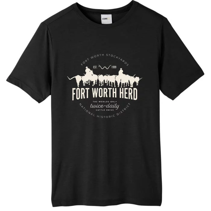 Fort Worth Texas Stockyards And Rodeo Cowboy ChromaSoft Performance T-Shirt