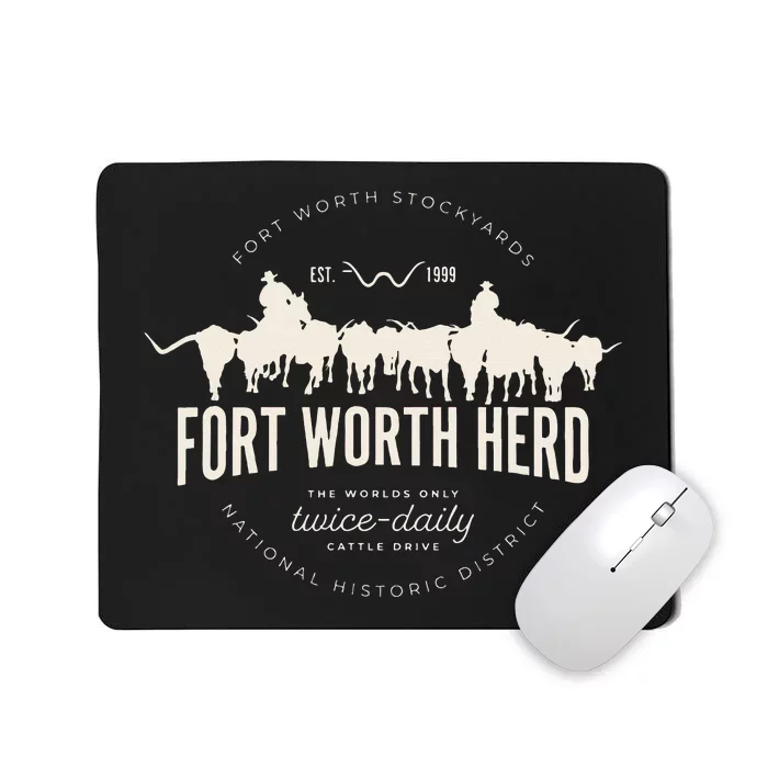 Fort Worth Texas Stockyards And Rodeo Cowboy Mousepad