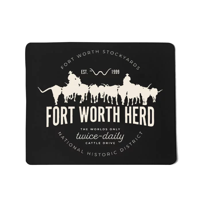 Fort Worth Texas Stockyards And Rodeo Cowboy Mousepad