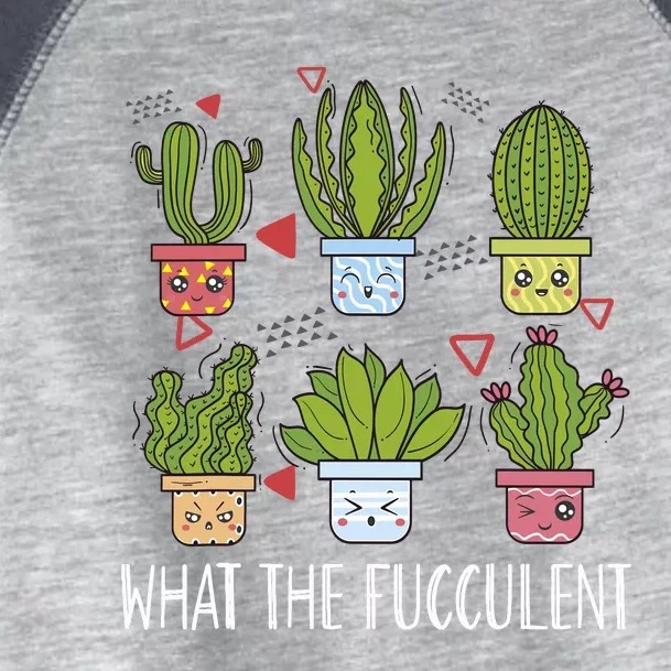 Funny What The Fucculent Gardening Succulent Lovers Toddler Fine Jersey T-Shirt