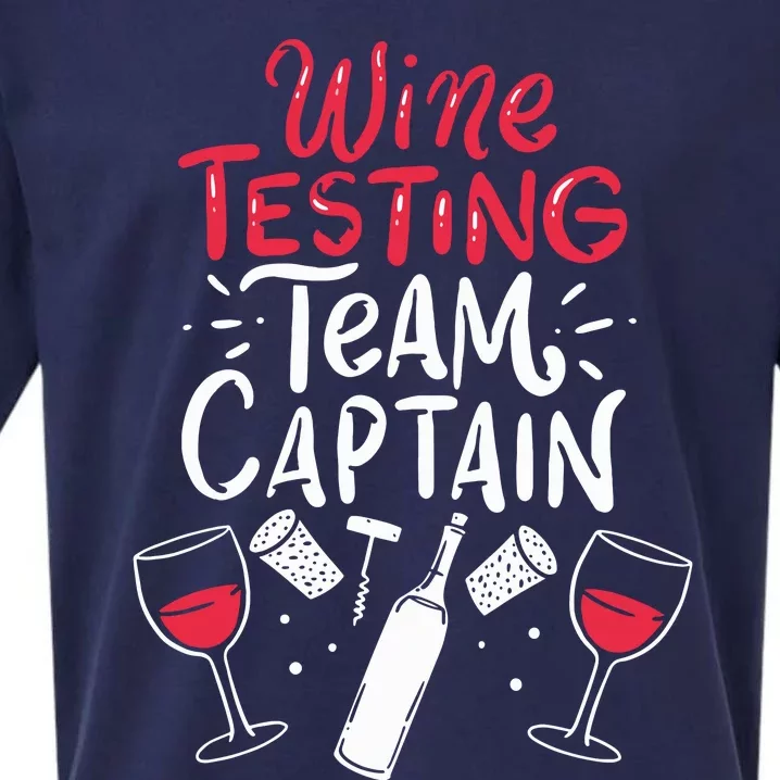 Funny Wine Tasting Team Shirts Wine Tasting Team Captain Sueded Cloud Jersey T-Shirt