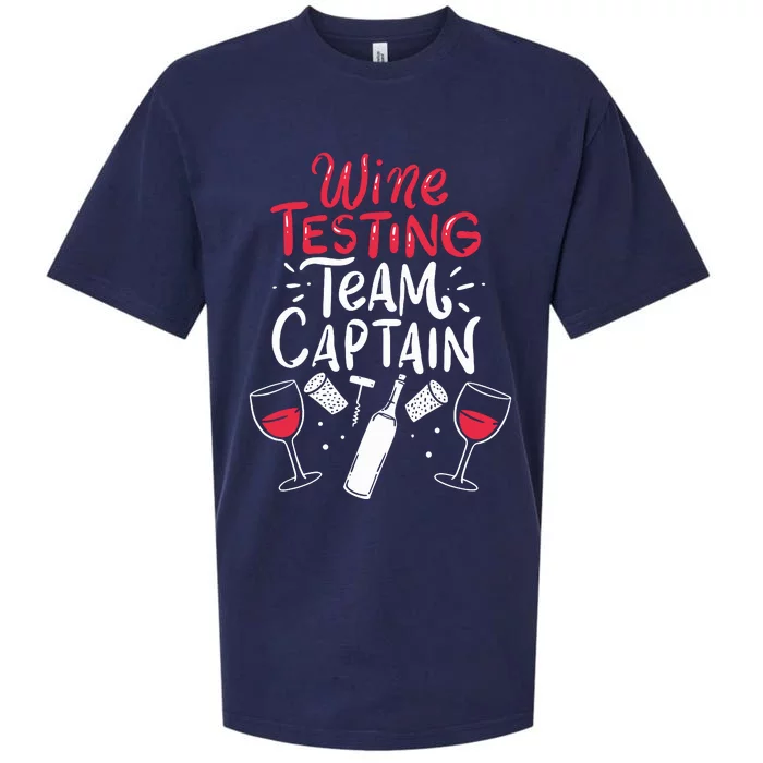 Funny Wine Tasting Team Shirts Wine Tasting Team Captain Sueded Cloud Jersey T-Shirt