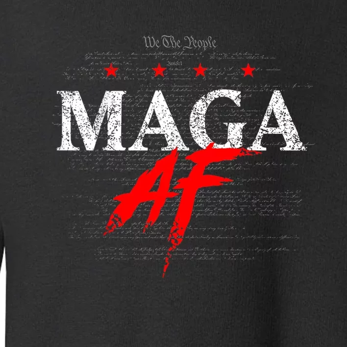 Funny We The People Maga Af Toddler Sweatshirt