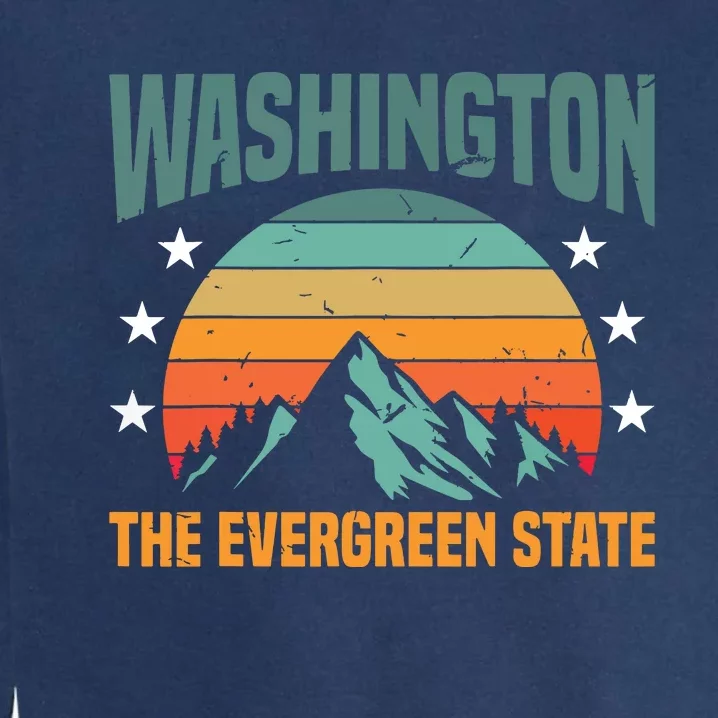 Funny Washington The Evergreen Home Garment-Dyed Sweatshirt