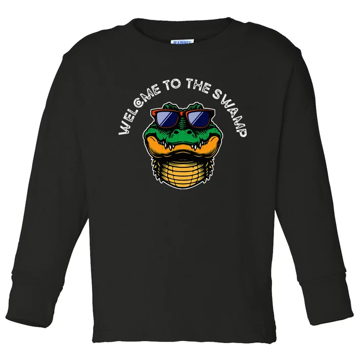 Florida Welcome To The Swamp Toddler Long Sleeve Shirt