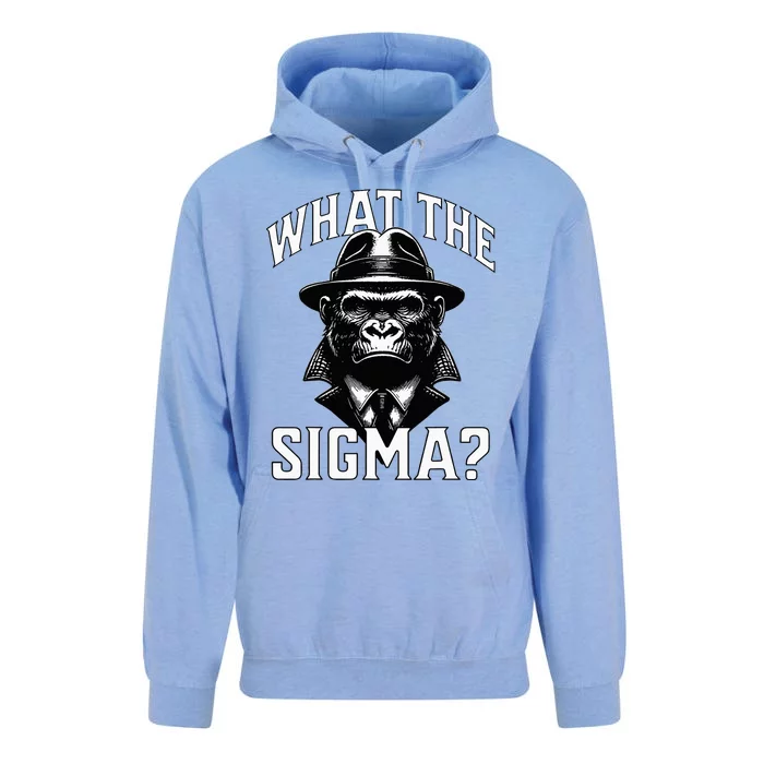 Funy What The Sigma Ironic Meme Brainrot Unisex Surf Hoodie