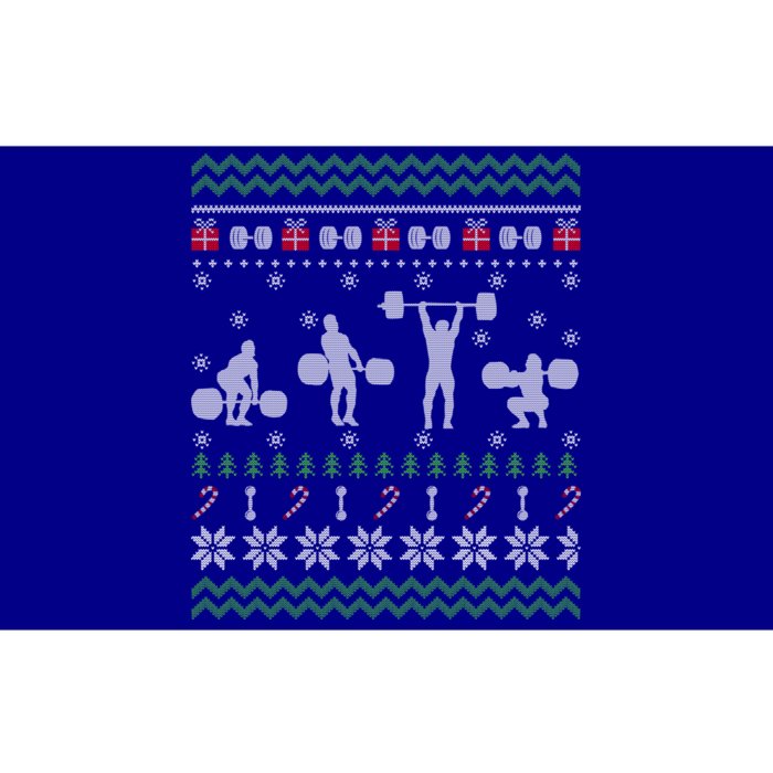 Funny Weightlifting Ugly Christmas Sweater Gift Gift Bumper Sticker