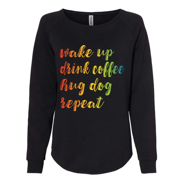 Funny Wake Up To Drink Coffee Womens California Wash Sweatshirt