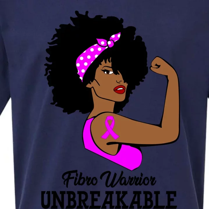 Fibro Warrior Unbreakable Strong Fibromyalgia Gift Sueded Cloud Jersey T-Shirt